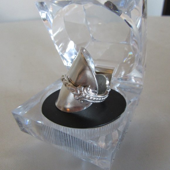 Spoon Ring size 6 Sterling silver - Hand Made- Beautiful * - Picture 3 of 10